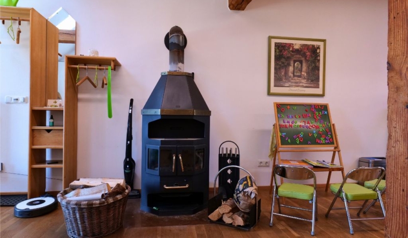 Kamin in der Ferienwohnung bei Memmingen